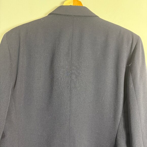 Vintage Austin Reed Wool Blazer Jacket Women's 12 Blue Formal Career Interview - Picture 11 of 12